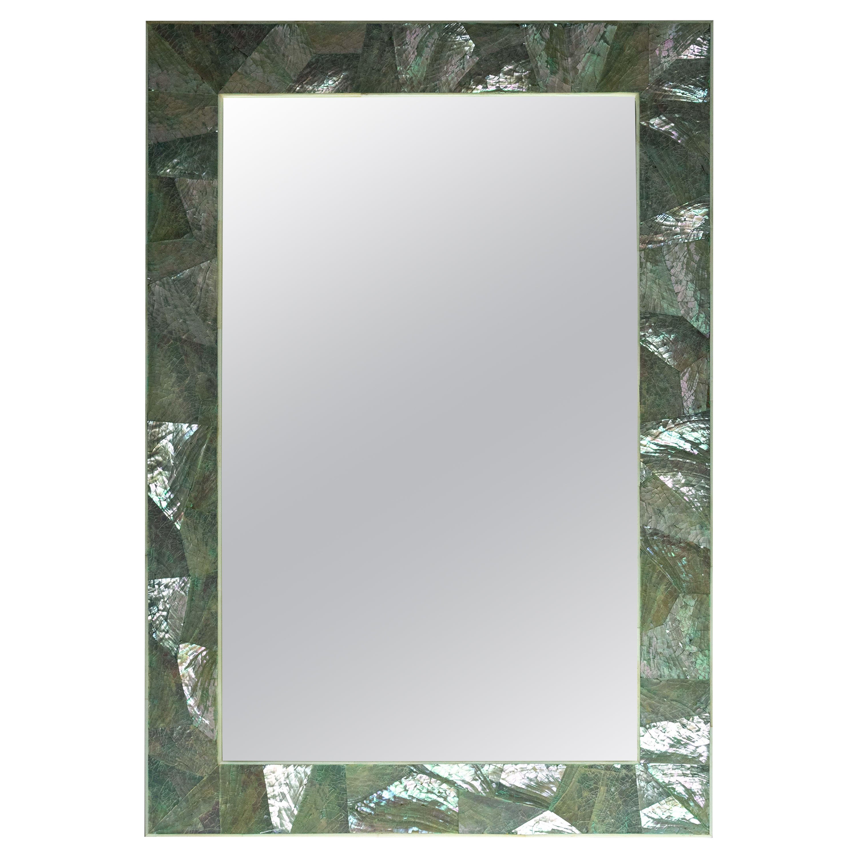 Abalone Framed Mirror For Sale