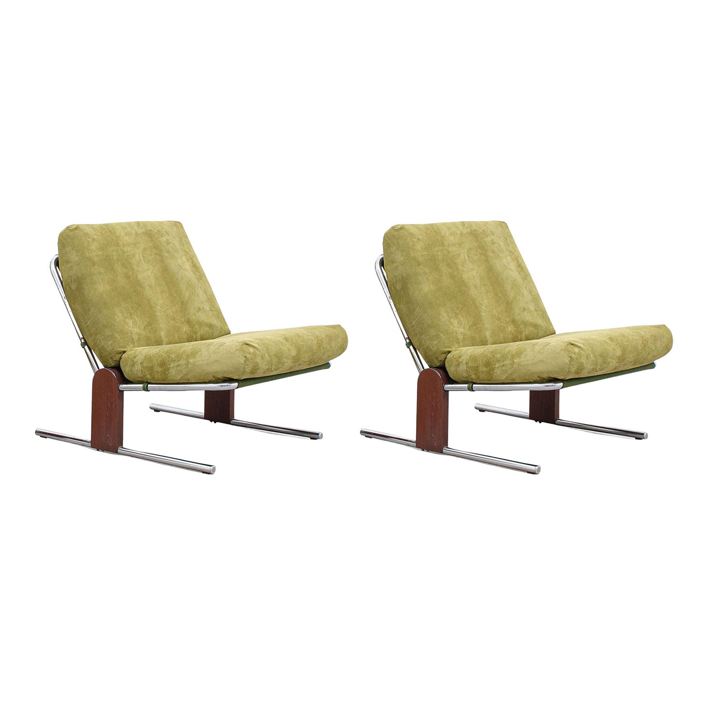 Pair of Rare Lounge Chairs, by Percival Lafer, Brazilian Mid-Century Modern