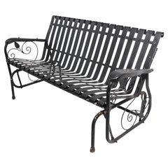 Vintage Mid Century Art Deco Porch Glider