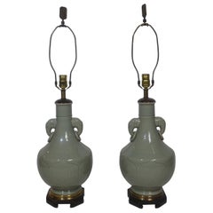 Asian Table Lamps Set of 2