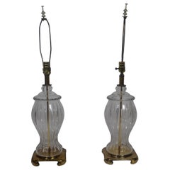 Crystal Glass Table Lamps Set of 2