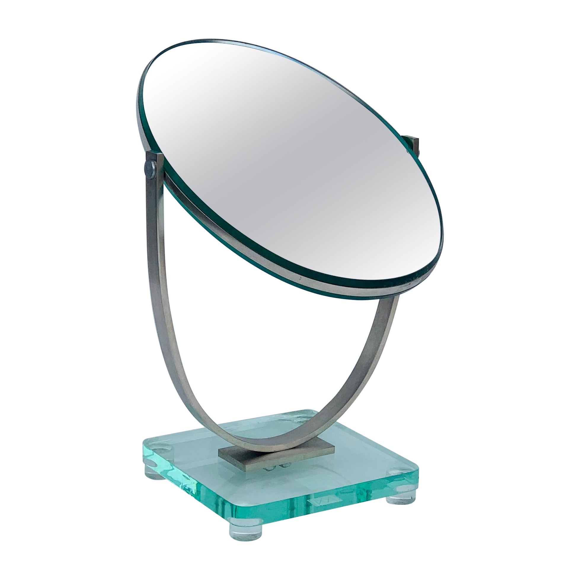 Double Sided Vanity Mirror by Charles Hollis Jones For Sale