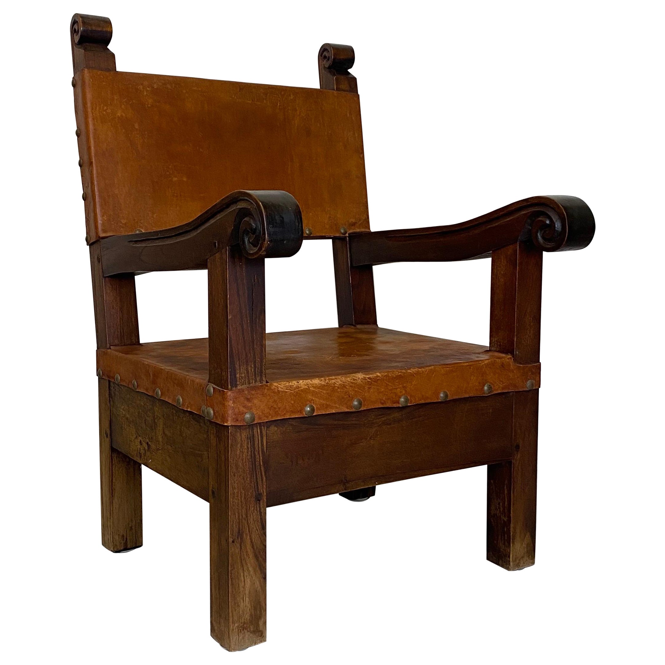 Spanish Colonial Throne Chair