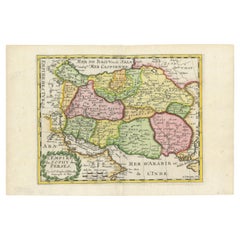 Decoritive Antique Map of Eastern Iran or The Persian Empire, 1734