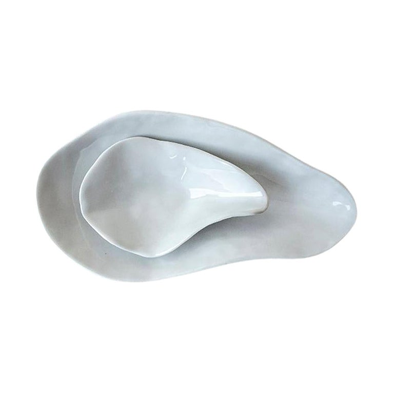 Indulge nº3 + nº1 / White / Side Dishes, Handmade Porcelain Tableware