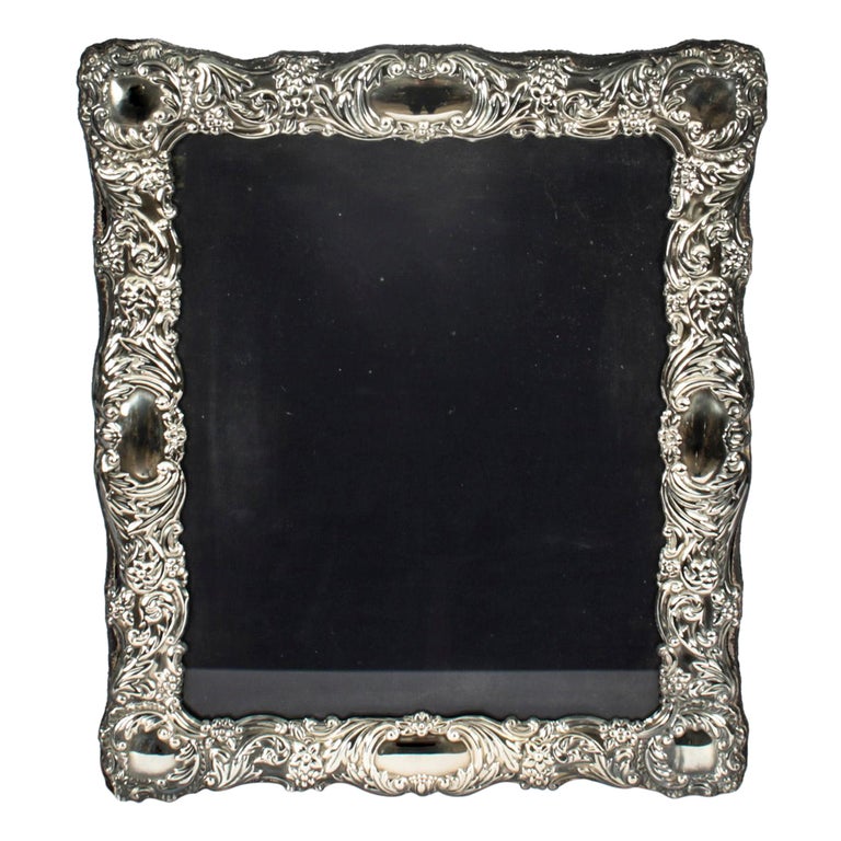 Vintage Sterling Silver Photo Frame by Carrs of Sheffield 20thC at 1stDibs