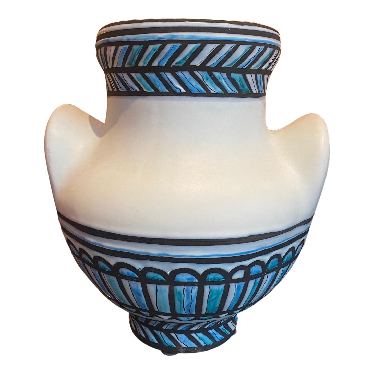 Große Roger Capron-Keramikvase, Vallauris, Frankreich, 1950er Jahre im Angebot