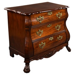 19th Century Dutch Mahogany Commode Chest of Drawers
