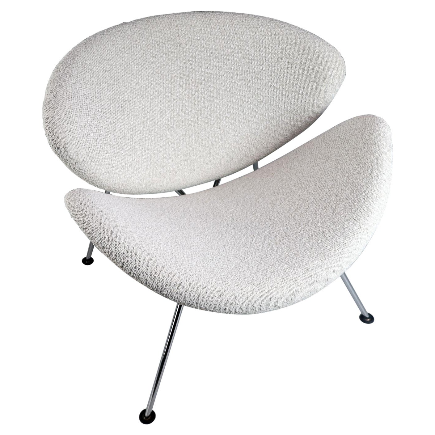 Chaise Slice de Pierre Paulin pour Artifort en tissu bouclé, Pays-Bas