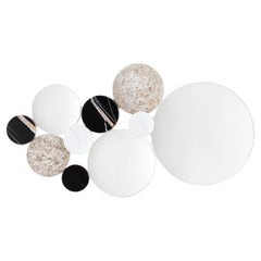 Contemporary Modern Bubbles 10 Wall Mirror Marble Handcrafted by Greenapple