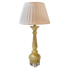 Vintage Gold Murano Glass Lamp