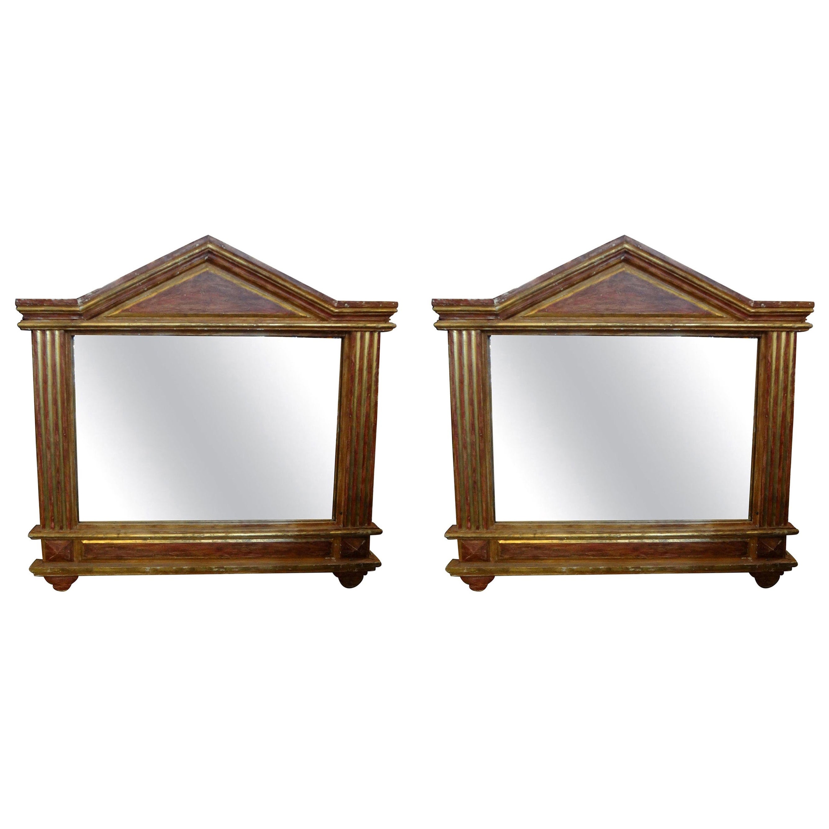 Neoclassical Style Giltwood Wall Mirror by Carver's Guild at 1stDibs