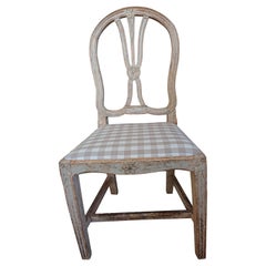 Antique 19th Century Swedish Gustavian Chair with Originalpaint Swedish Antiques