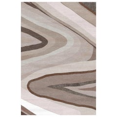 Tapis Pietra beige touffeté à la main de Giulio Brambilla