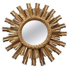 Antique Spanish Gold Sunburst Mirror
