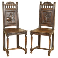 Stunning Pair of French Brittany Chairs, Circa 1880-1900