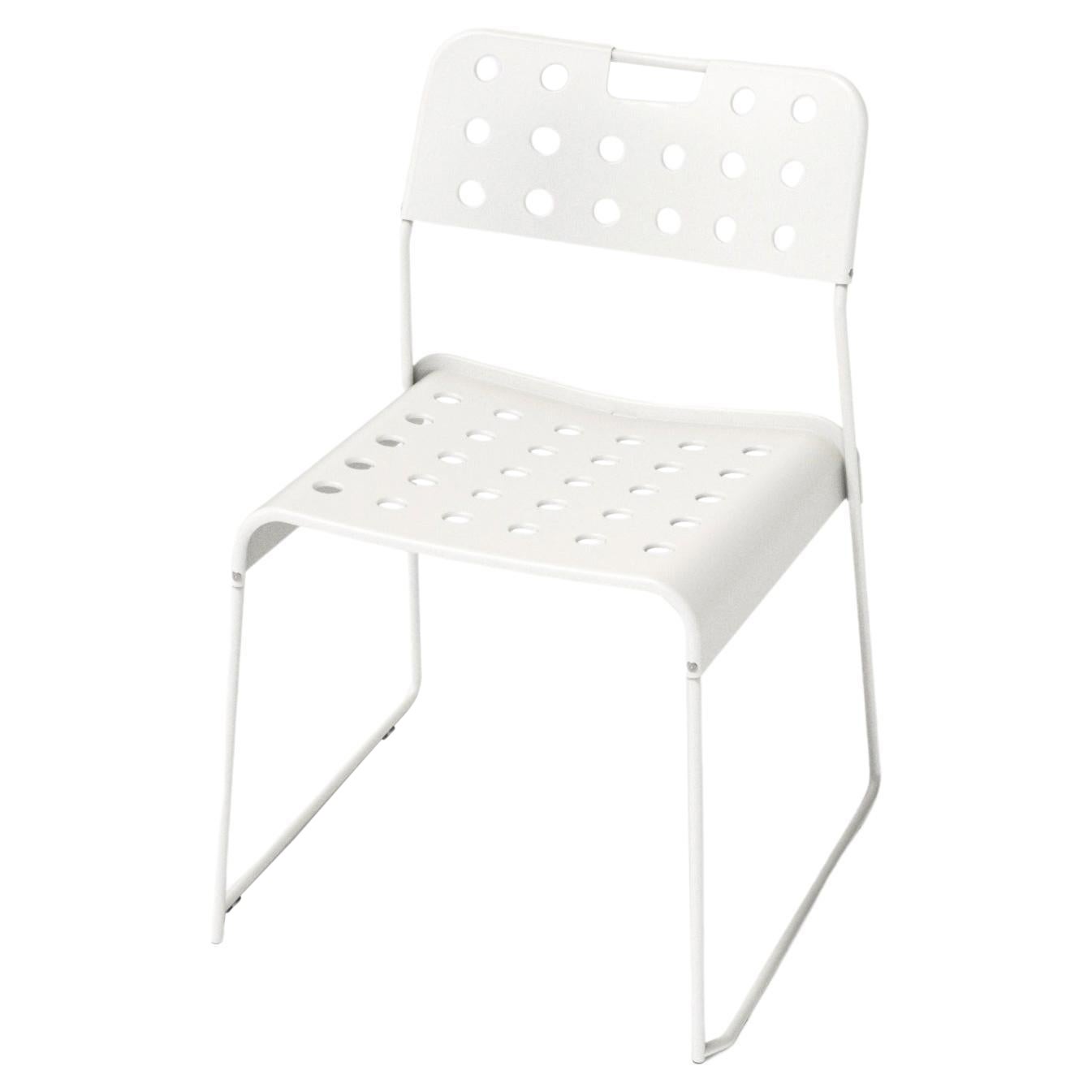 Omkstak, Stacking Chair, RAL 9010 Pure White For Sale