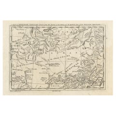 Antike Karte der westlichen Tartary und der Gobi-Wüste des Russischen Kaiserreichs, um 1750