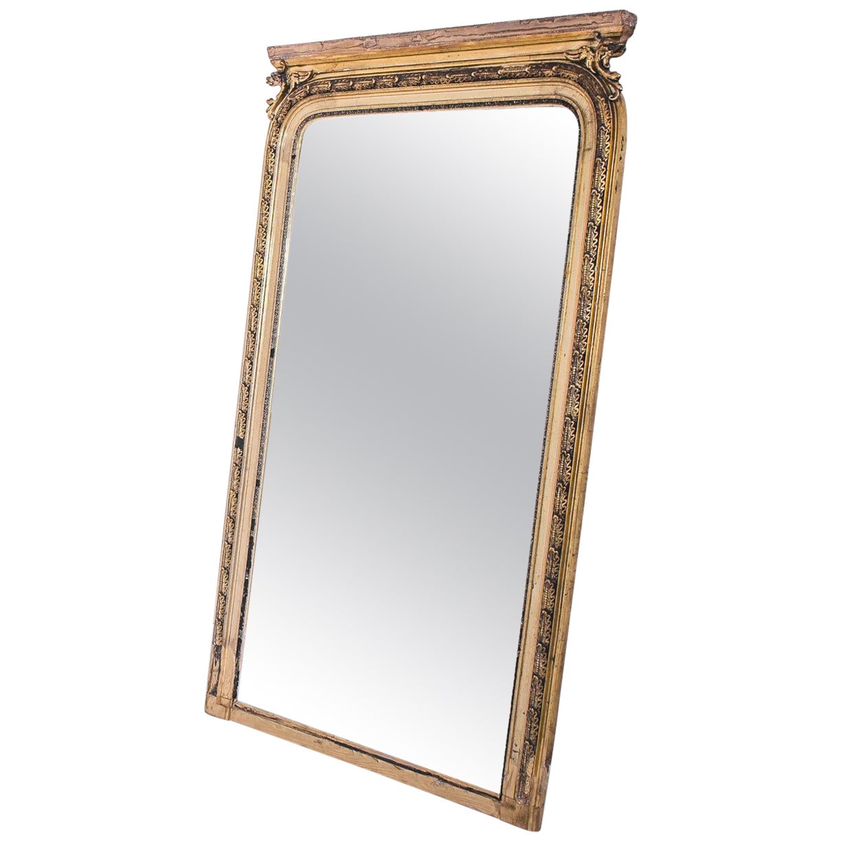 1880s French Gilded Wood Mirror