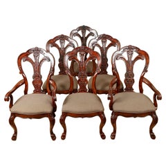 Vintage Bernhardt Furniture Hardwood Dining Chairs Part of Suite