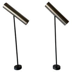 Retro Pair of Adjustable Ceiling Spots or Wall Lamps, 1950s, France