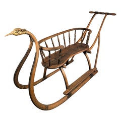 Antique Sled, Switzerland Mid 19th Century