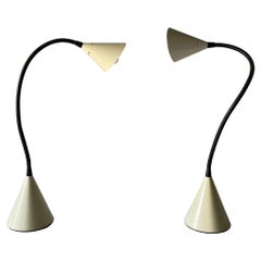 Coppia di lampade da scrivania Model Twist di S. Renko per Egoluce, anni '80, Italia