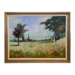 Vintage Monet Style Magnificent Large Landscape by James Llewelyn