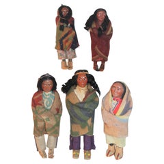 Set of Four 1930's - 40's, Skookum Dolls
