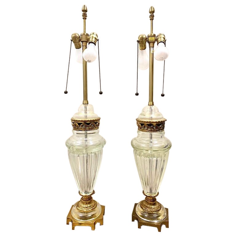 Crystal Marlboro Murano Lamps For Sale