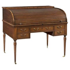 Early 19th Century George III Cylinder Tambour Desk