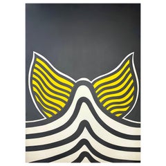 Retro Nicholas Krushenick Screenprint circa 1965