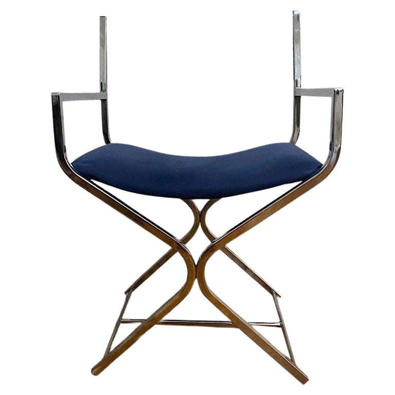 Vintage Mid Century Lucite and Chrome Director’s Chair at 1stDibs