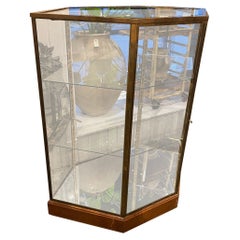 6 Sided Display Display Cabinet-Old Boutique Inventory-French Early 20th Century