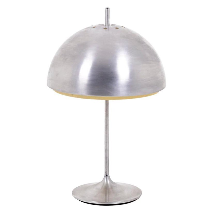 Lamp Mushromm in Brushed Steel, 1970s