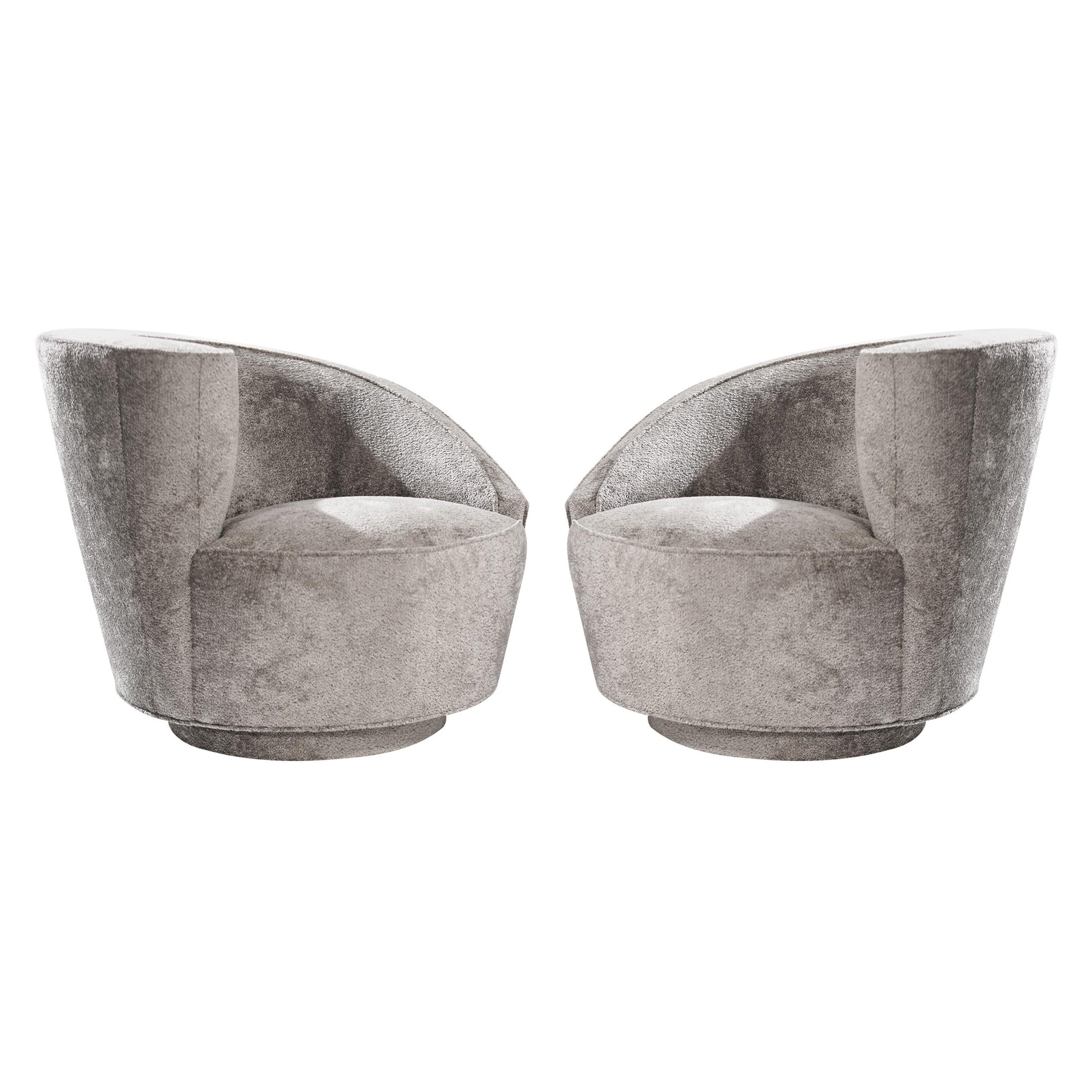 Set of "Cork Screw" Swivel Chairs by Vladimir Kagan