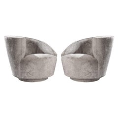 Set of "Cork Screw" Swivel Chairs by Vladimir Kagan