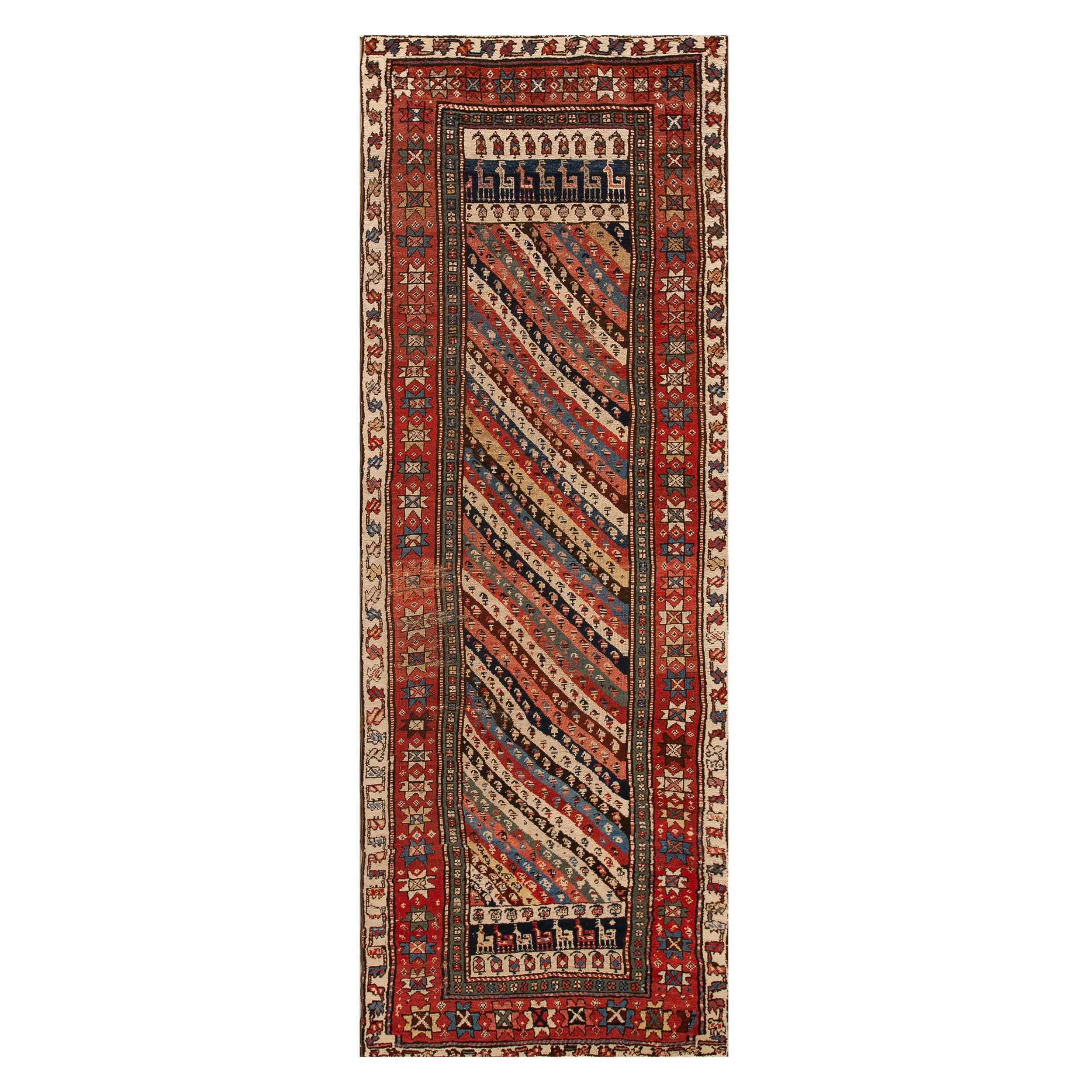 19th Century N.W. Persian Carpet ( 3'6'' x 10' - 107 x 305 ) For Sale