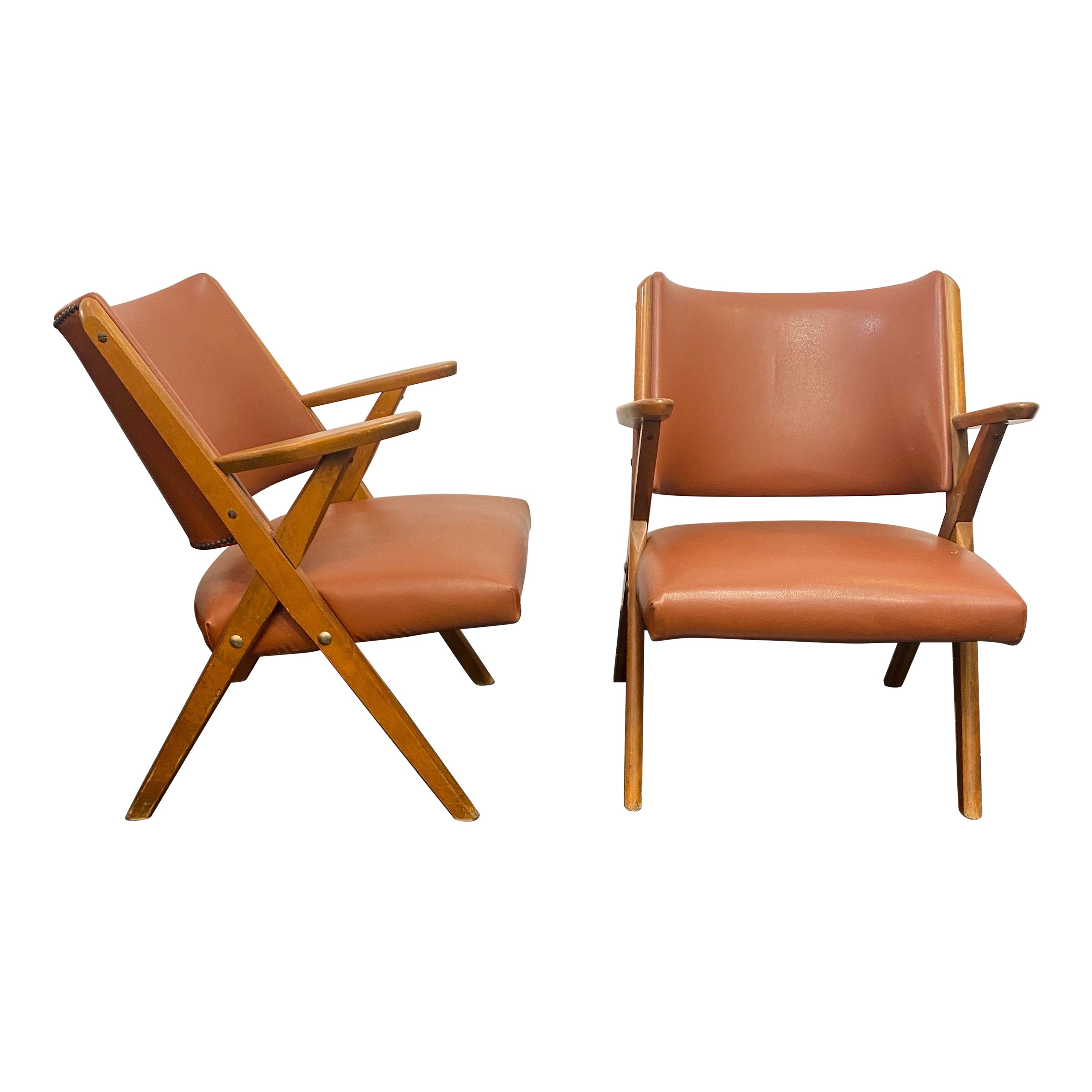 Pair of armchairs by Dal Vera  For Sale
