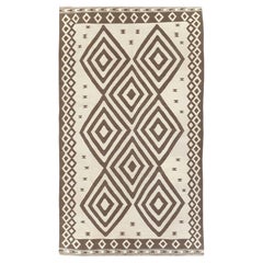 Contemporary Tribal Style Persian Flatweave Kilim Small Room Size Carpet