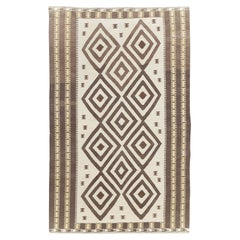 Contemporary Tribal Style Persian Flatweave Kilim Small Room Size Carpet