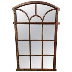 Used 19th Century French Iron Gothic Mirror