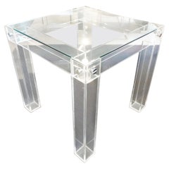Lucite / Glass Game or Dining Table