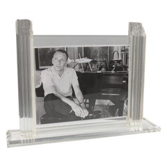 1980s Italian Lucite Large Picture Frame
