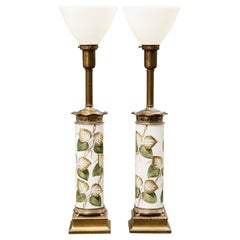 Regency Uplighter Table Lamps, a Pair