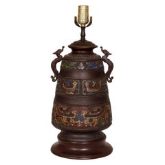 Azteken-Stil Metall-Tischlampe