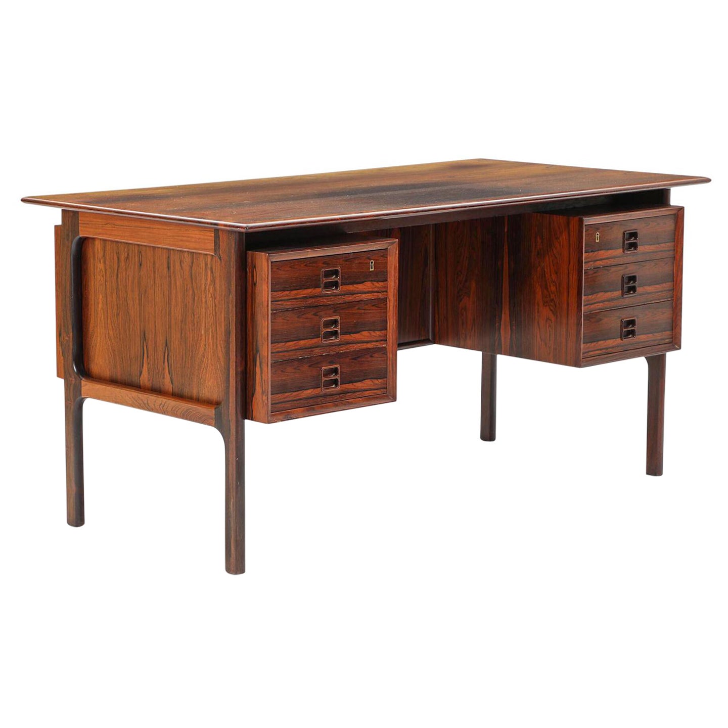 Danish Modern Rosewood Writing Desk by Brouer