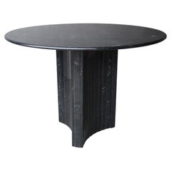 Round Post Modern Italian Marble Dining Table
