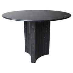 Table à manger italienne en marbre:: ronde et moderne