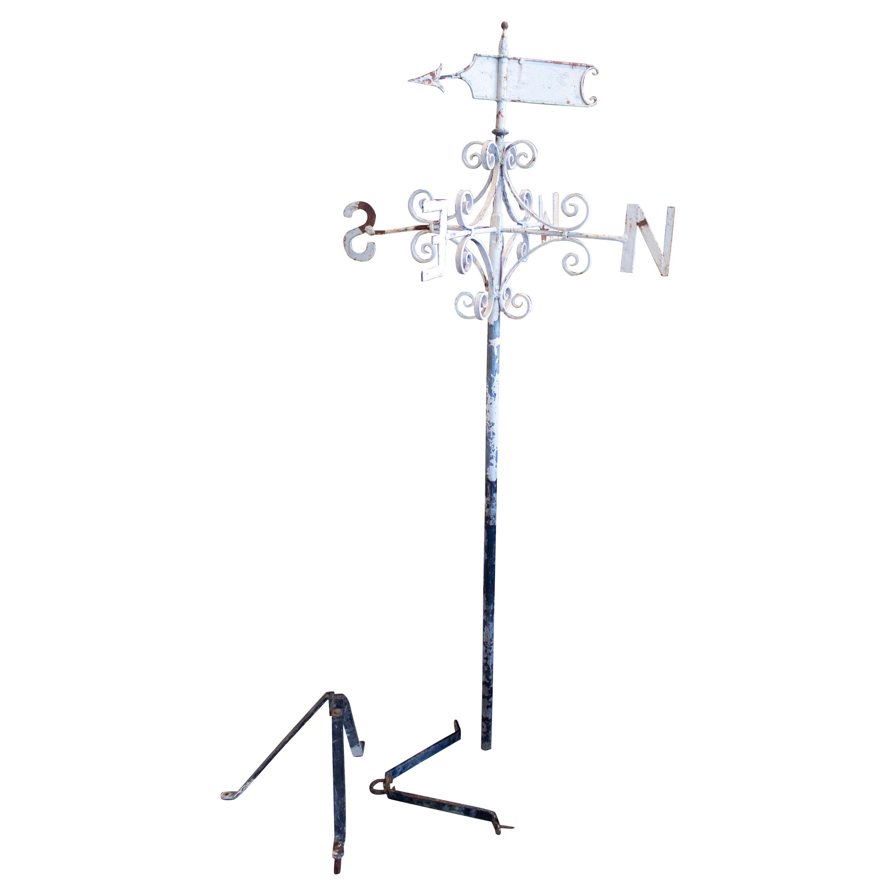 1950s Spanish Wrought Iron Wind Vane